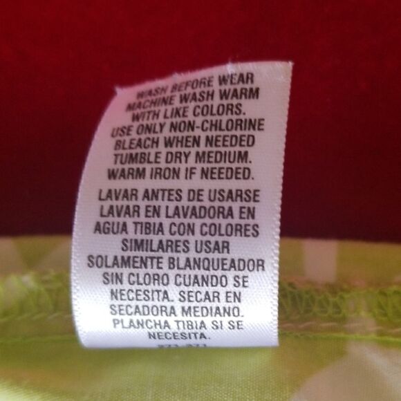 Carters Lime Grn, White and Brown Sundress,  sz  4 - Picture 6 of 6